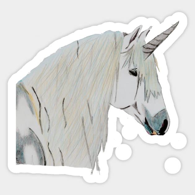 Unicorn Magic, Pure and True- Dark Grey Sticker by EarthSoul
